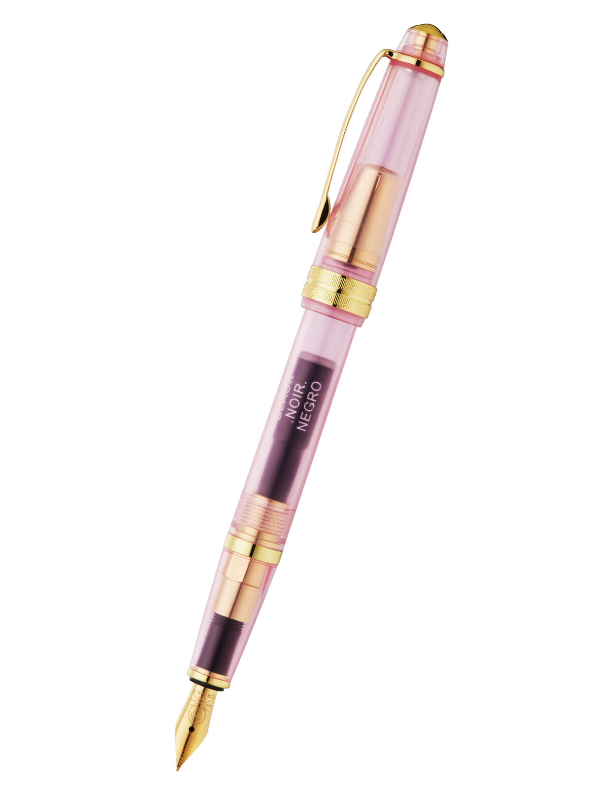 Bailey Lightโข Translucent Pink Sapphire Resin Extra-Fine Nib Fountain Pen