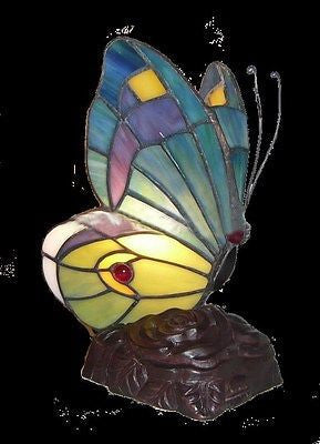 Tiffany style Butterfly Stained glass Lamp