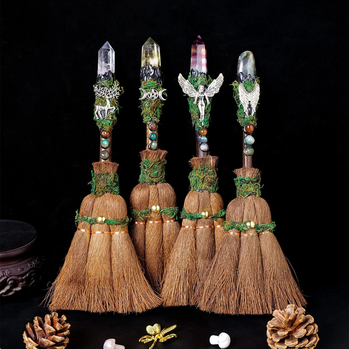 Crystal Charm Broom