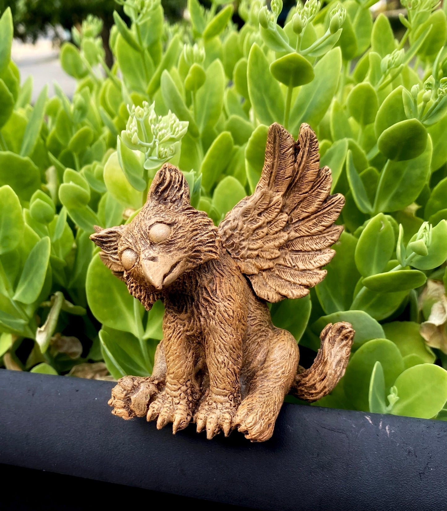 Baby Griffin Statue, Hand Painted Resin Sculpture | Mythical Creature Figurine | Unique Legendary Baby Griffin Figurine. Fantasy Art Gift