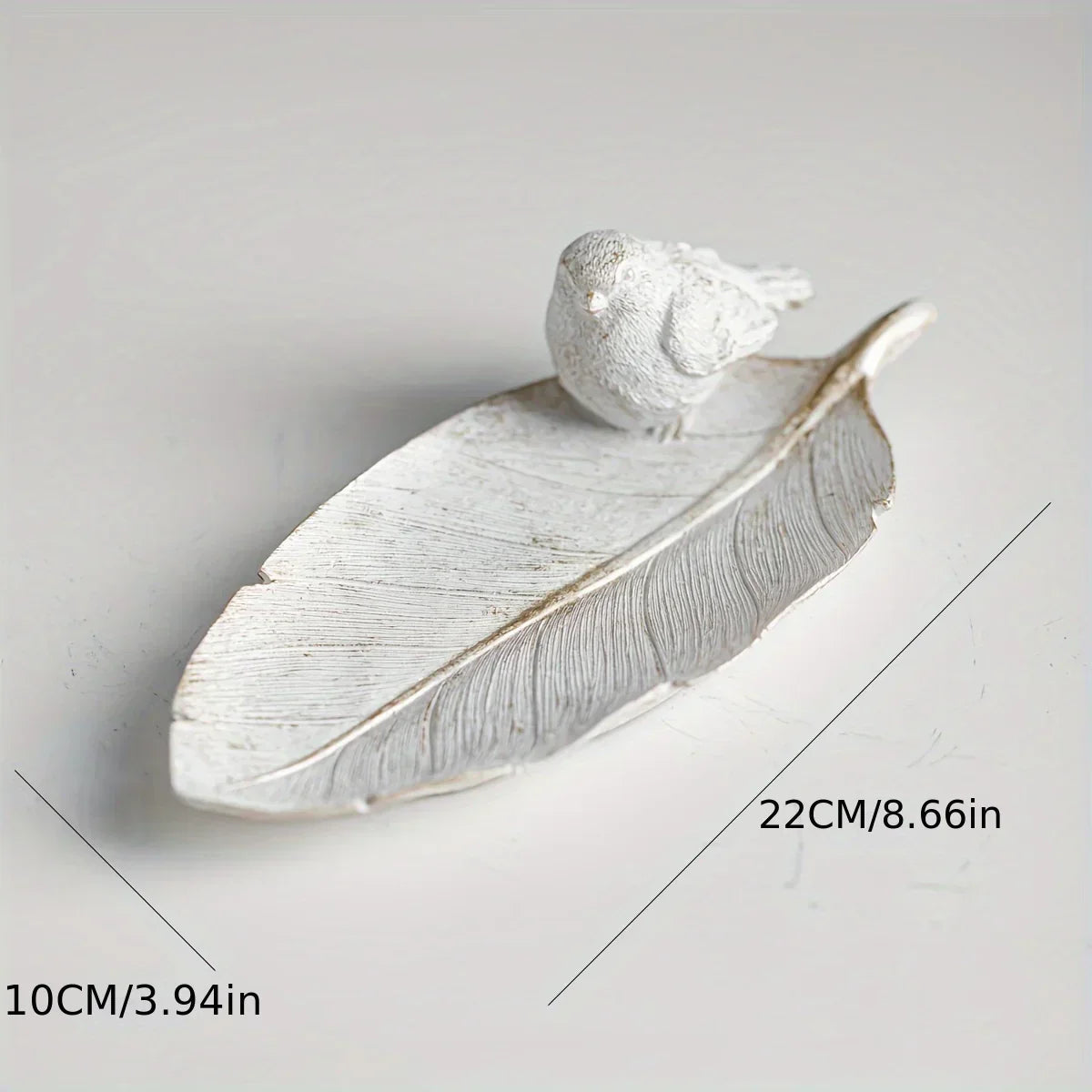 Bird Feather Storage Box Home Decoration, non- contact