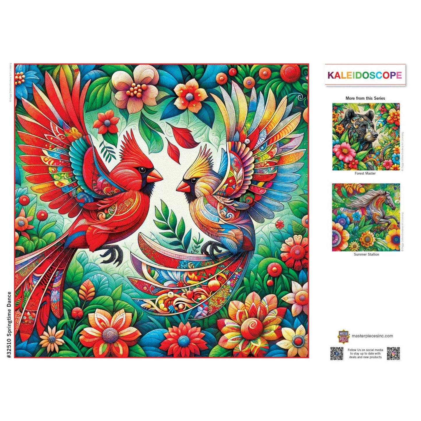 Kaleidoscope - Springtime Dance 300 Piece EZ Grip Jigsaw Puzzle by Masterpieces Puzzles