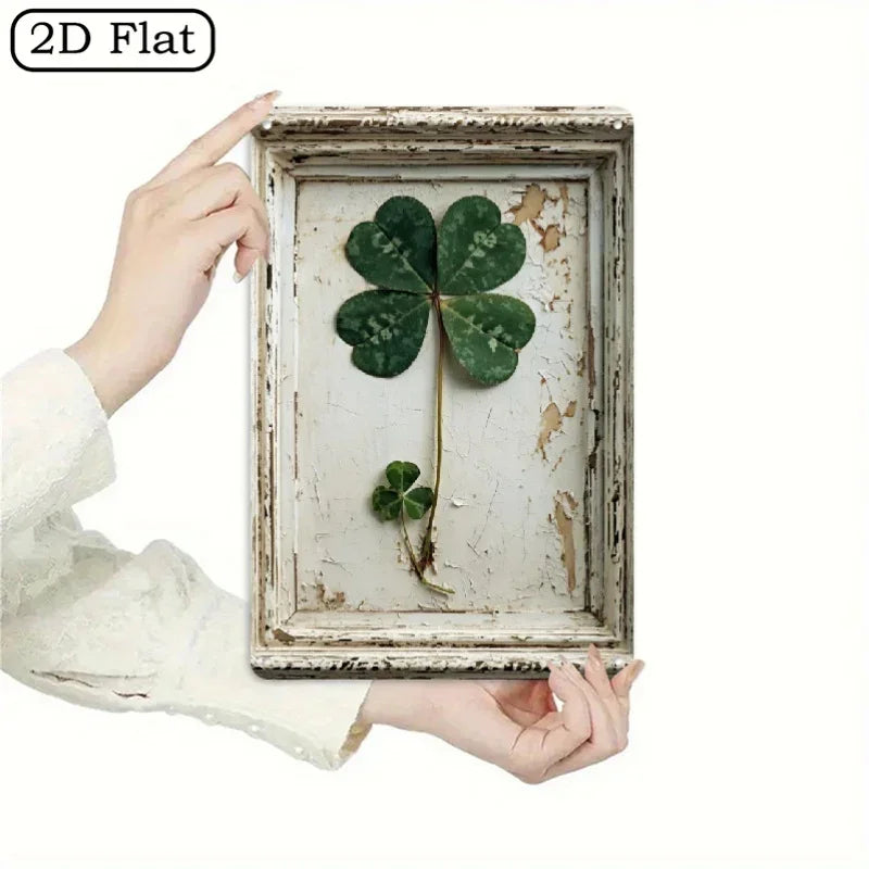 Metal Sign - Vintage Metal Green 8x12 Inch