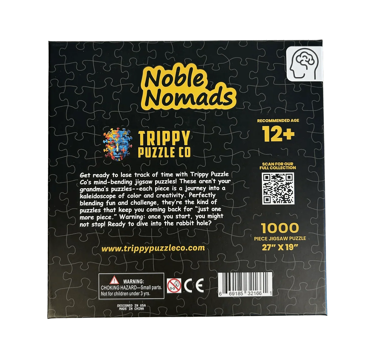 Noble Nomads Stained Glass 1000 Piece Jigsaw Puzzle | Trippy Puzzle Co
