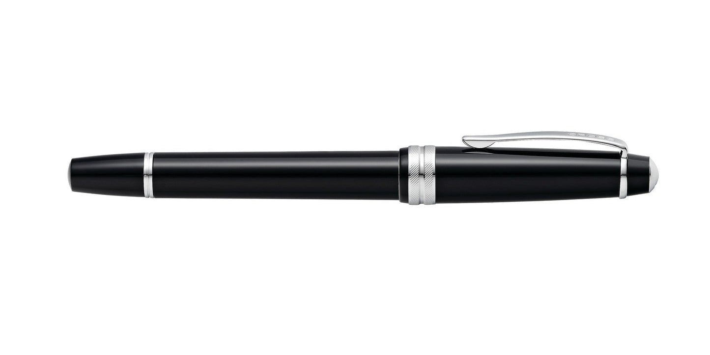 Bailey Lightโข Polished Black Resin Fine Nib Fountain Pen