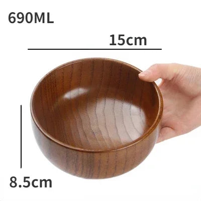Soup Bowls - Retro Wooden Small
