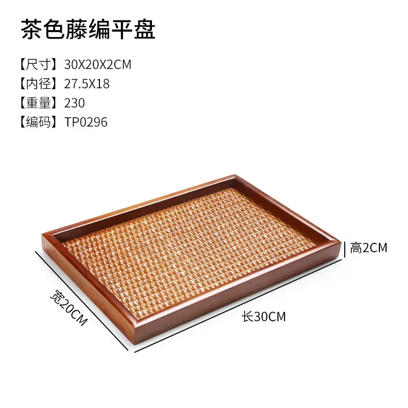 Tea Tray - Portable Wood Small