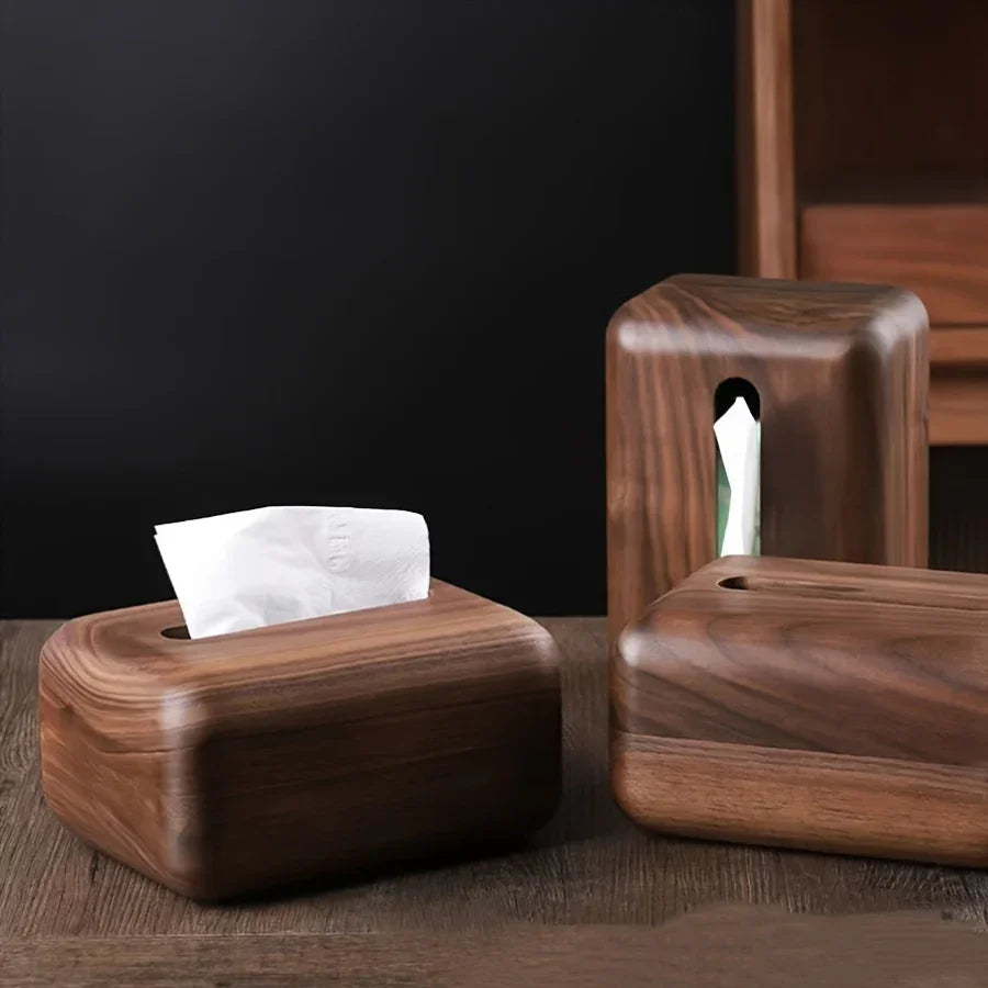 Tissue Box - Handcrafted Wooden with Lid