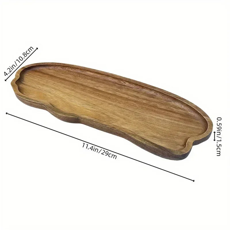 Tray - Wooden Decorative Round