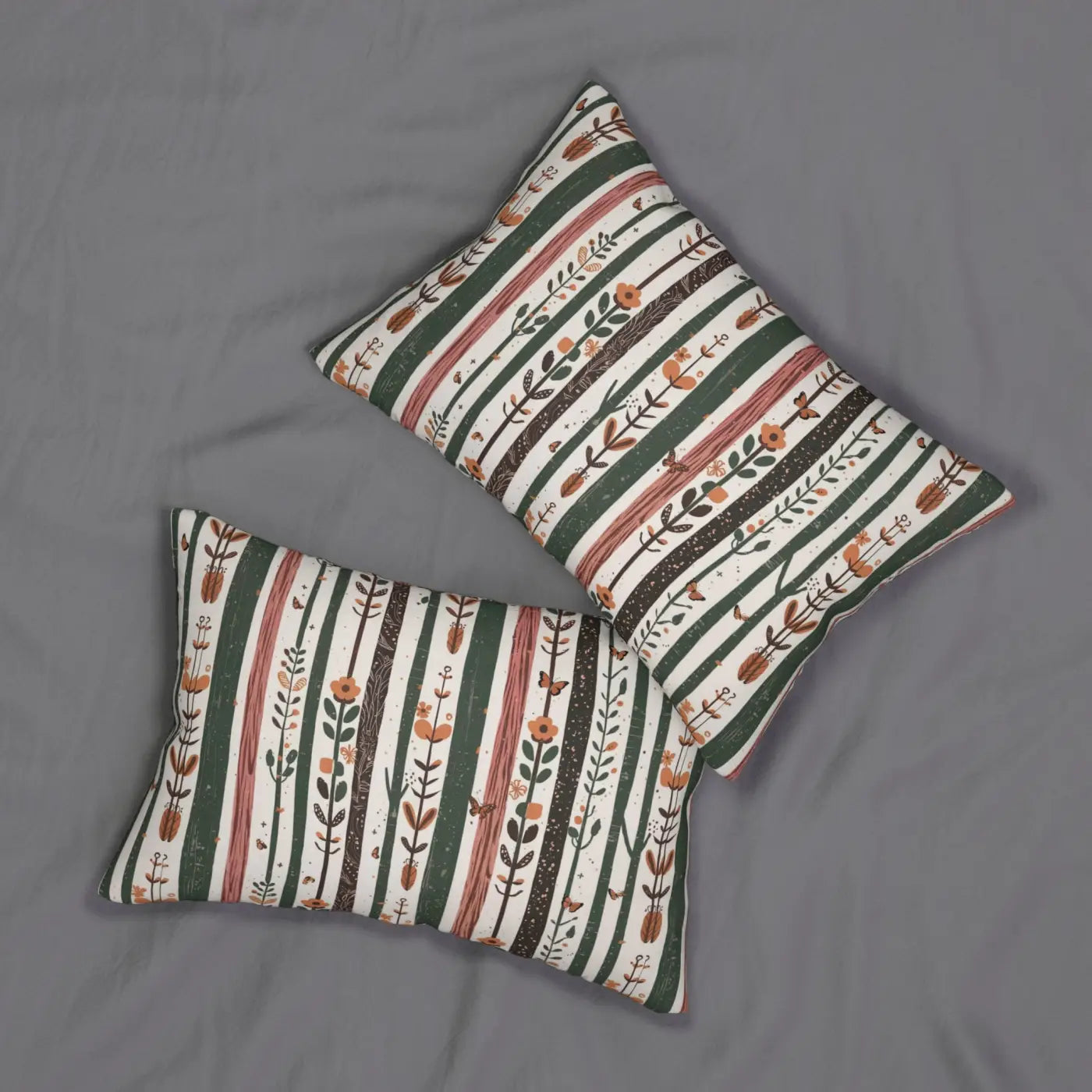 DipaliZ Nature Lumbar Pillow Plants and Flowers 14x22