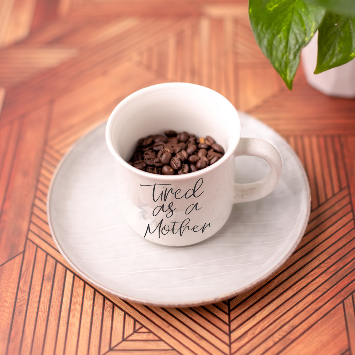 Tired As A Mother Coffee Mug 14.5oz Ceramic Funny Mom Gift