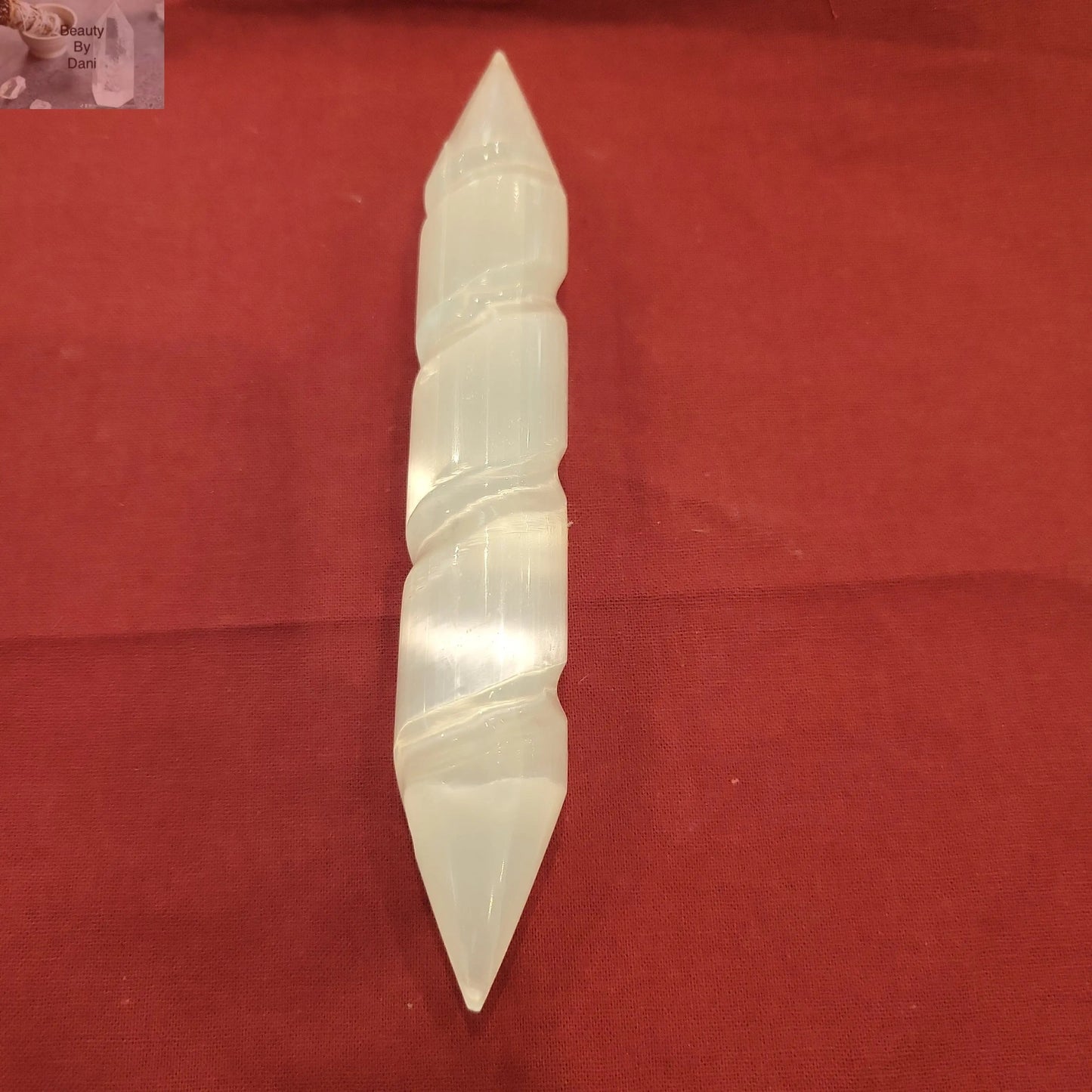Labradorite and Selenite Crystal Wands