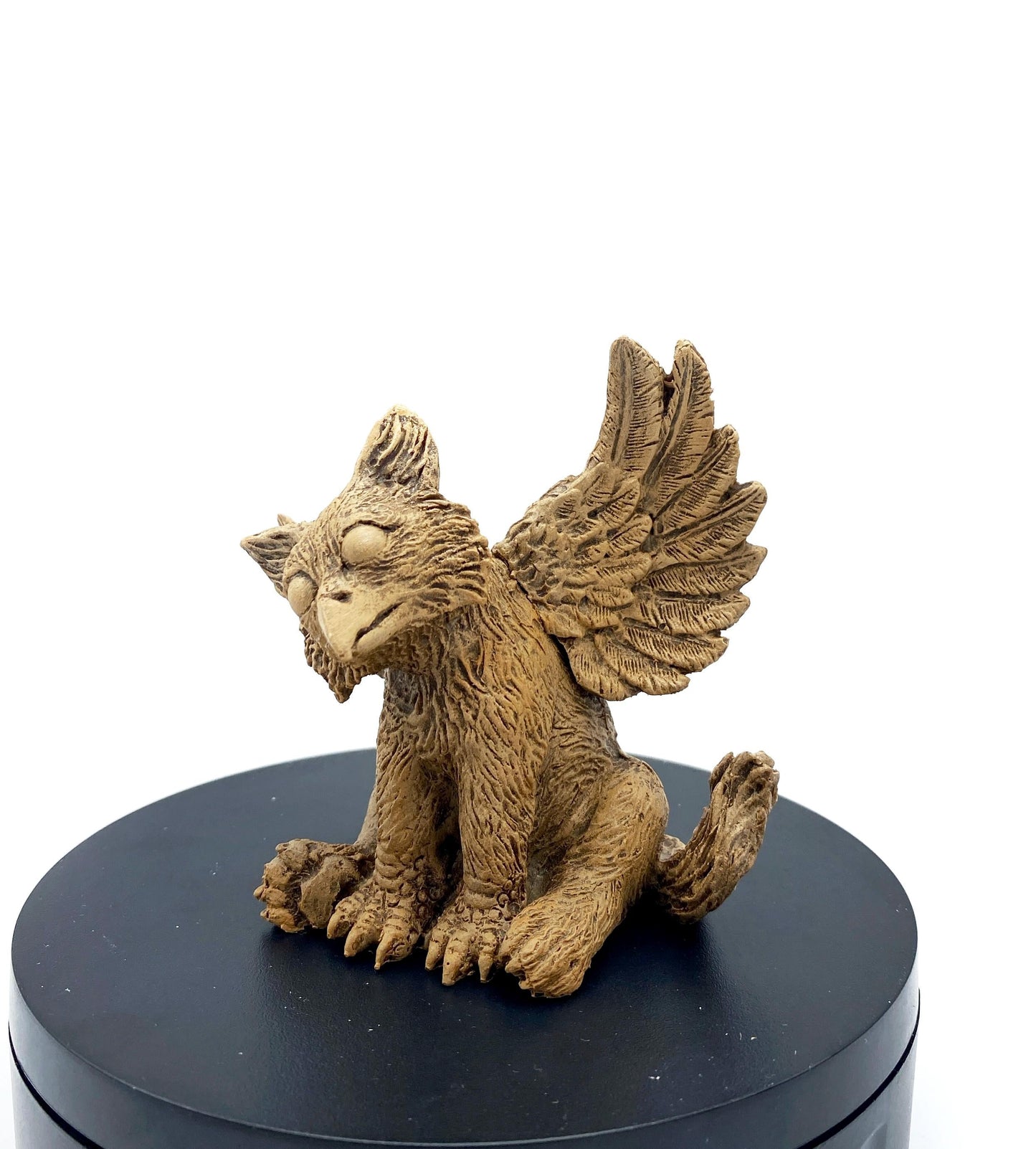 Baby Griffin Statue, Hand Painted Resin Sculpture | Mythical Creature Figurine | Unique Legendary Baby Griffin Figurine. Fantasy Art Gift