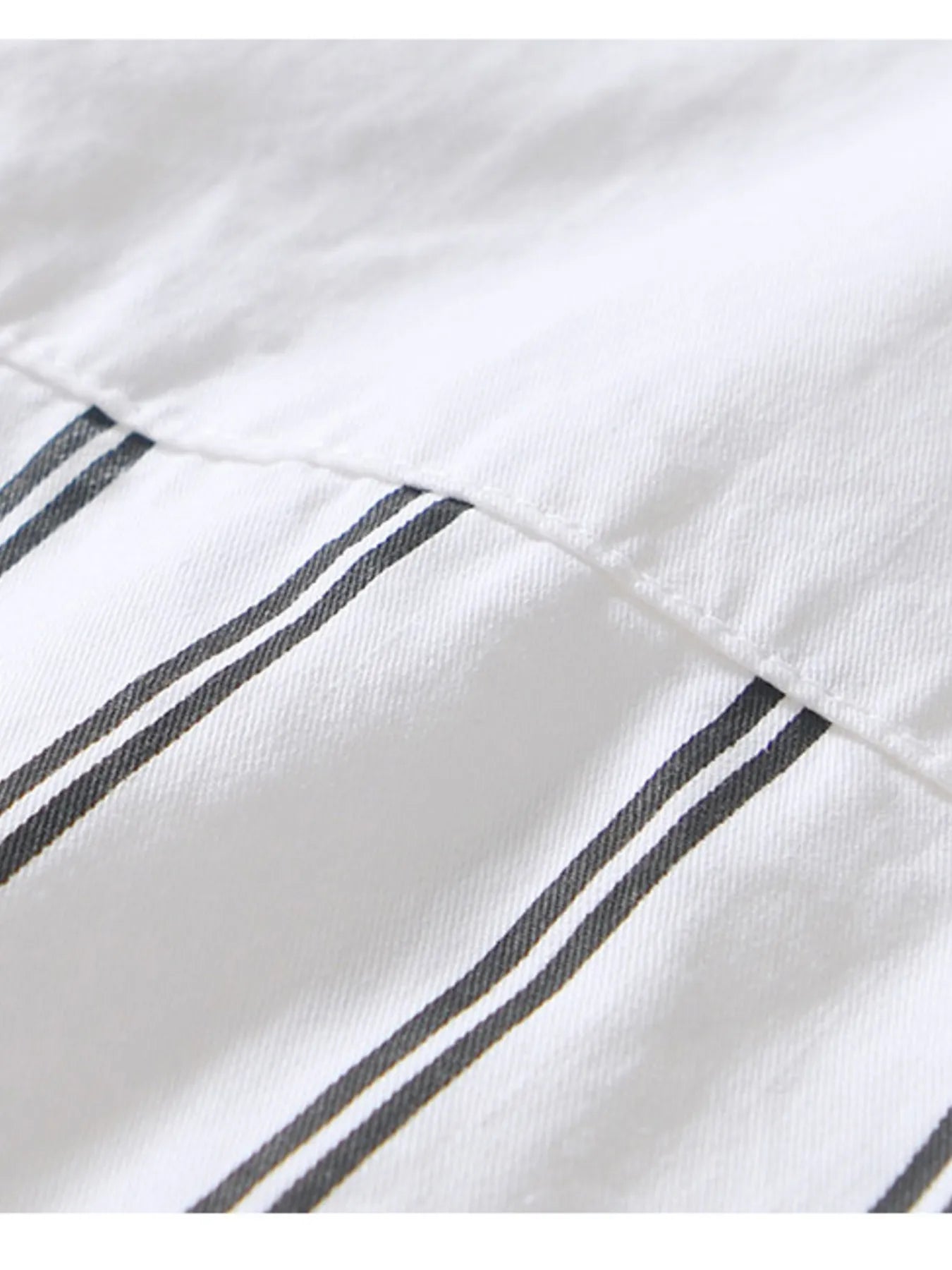 Men's Plus Size Striped Button Up Long Sleeve Shirt