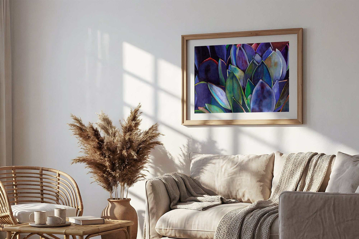 Agave Art Print – Desert Plant Illustration for Contemporary Interiors, Archival Quality, Ready to Hang