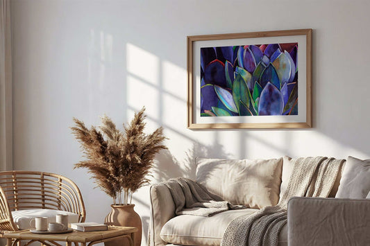 Agave Art Print – Desert Plant Illustration for Contemporary Interiors, Archival Quality, Ready to Hang