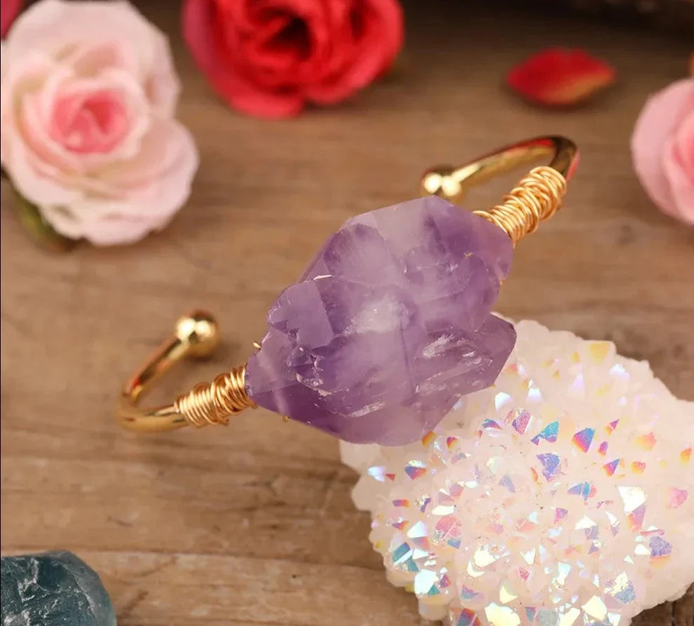 Amethyst Cuff Bracelets