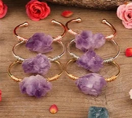 Amethyst Cuff Bracelets