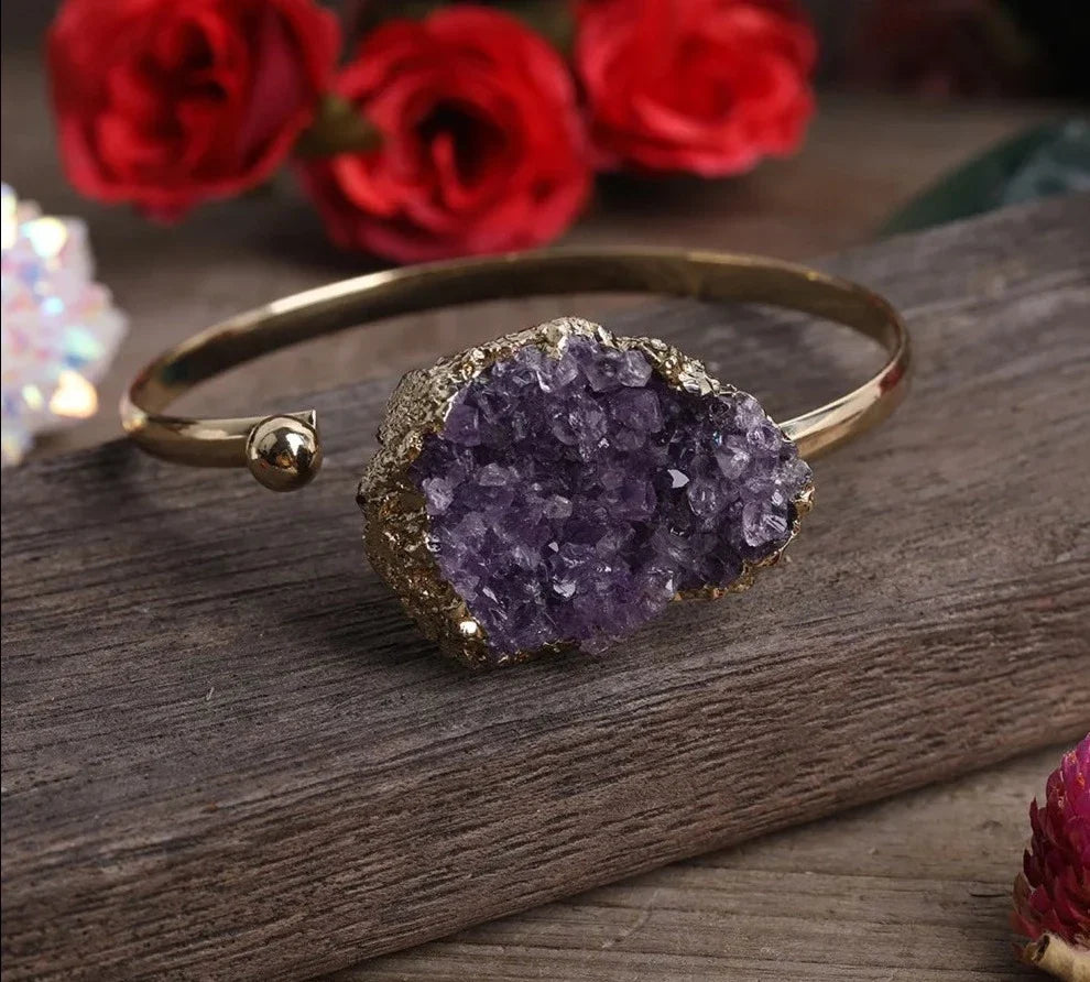 Amethyst Cuff Bracelets