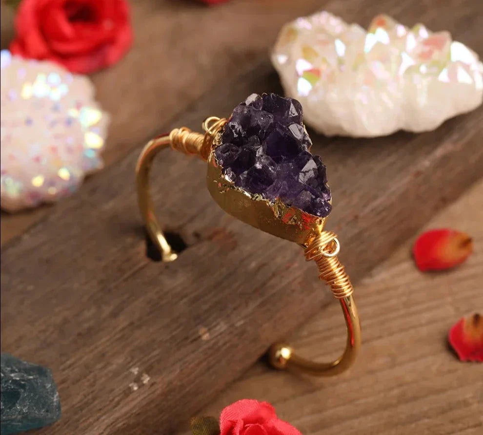 Amethyst Cuff Bracelets