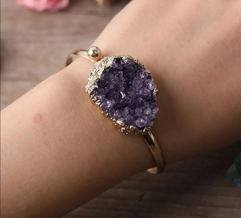 Amethyst Cuff Bracelets