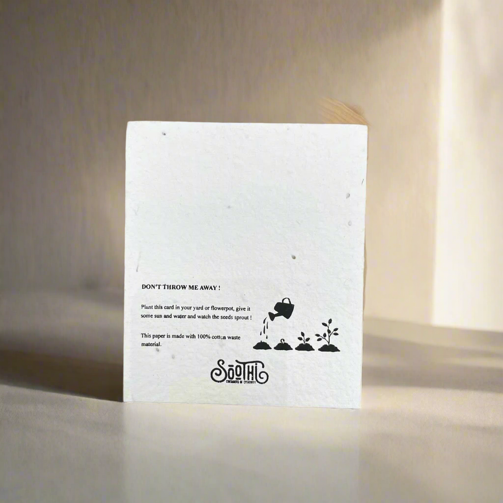 Alfred Lord Tennyson Seed Paper Greeting Card