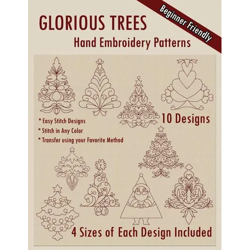 Glorious Trees Hand Embroidery Patterns - Paperback