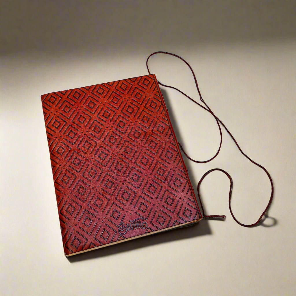 But Still I Rise Quote Leather Journal | Embossed 8x6