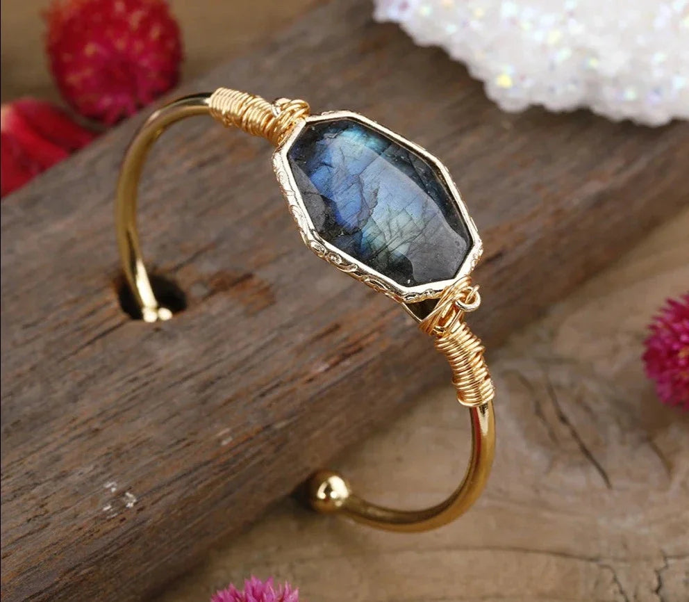 Labradorite Bangle Bracelet