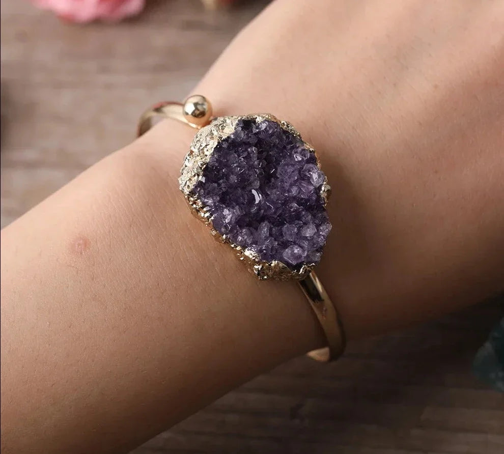 Amethyst Cuff Bracelets