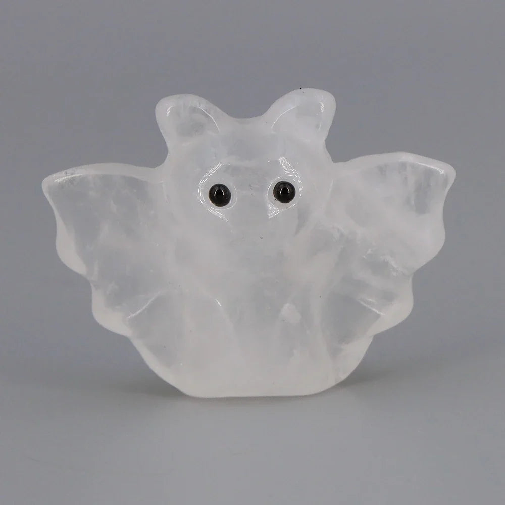 Crystal Bat Statues