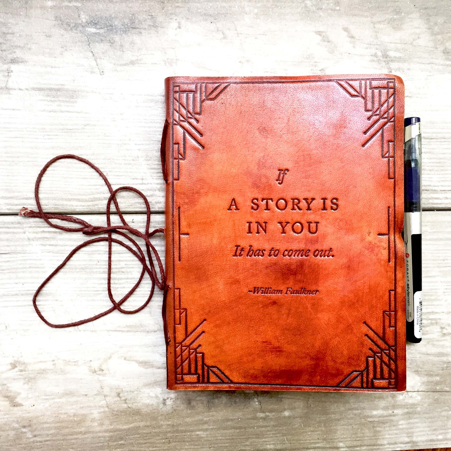 "If A Story" Handmade Leather Journal