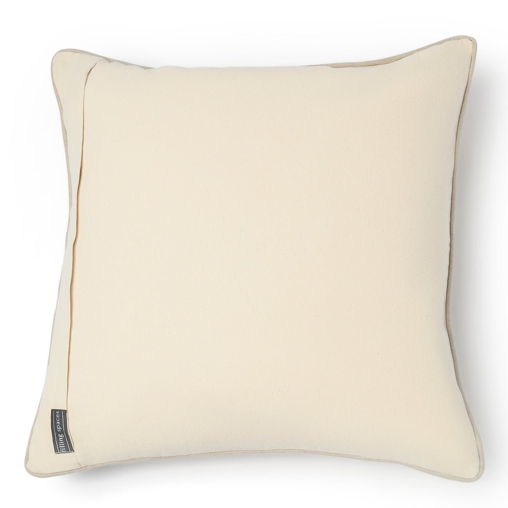 Maria Linen Floral Throw Pillow Cover, Noir