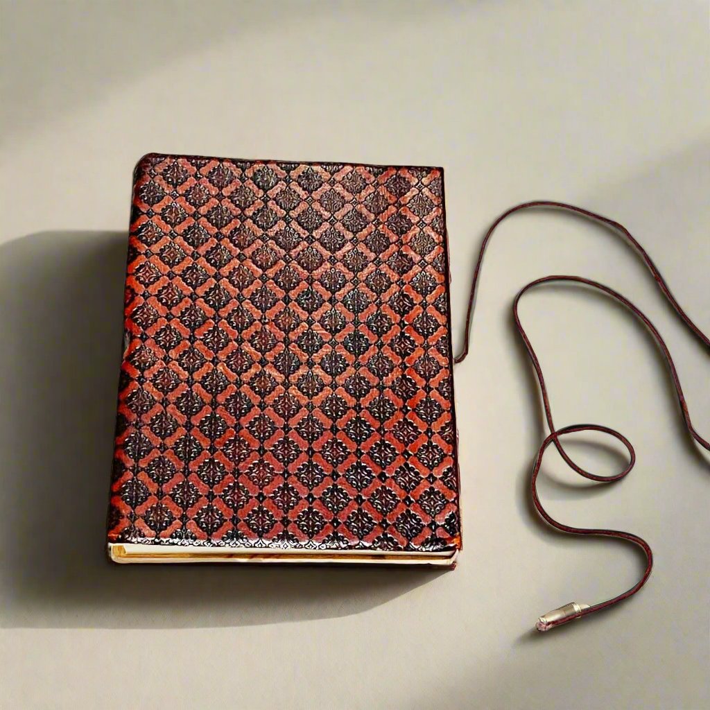 Emily Dickinson Leather Journal - "Out With Lanterns, Looking For Myself"