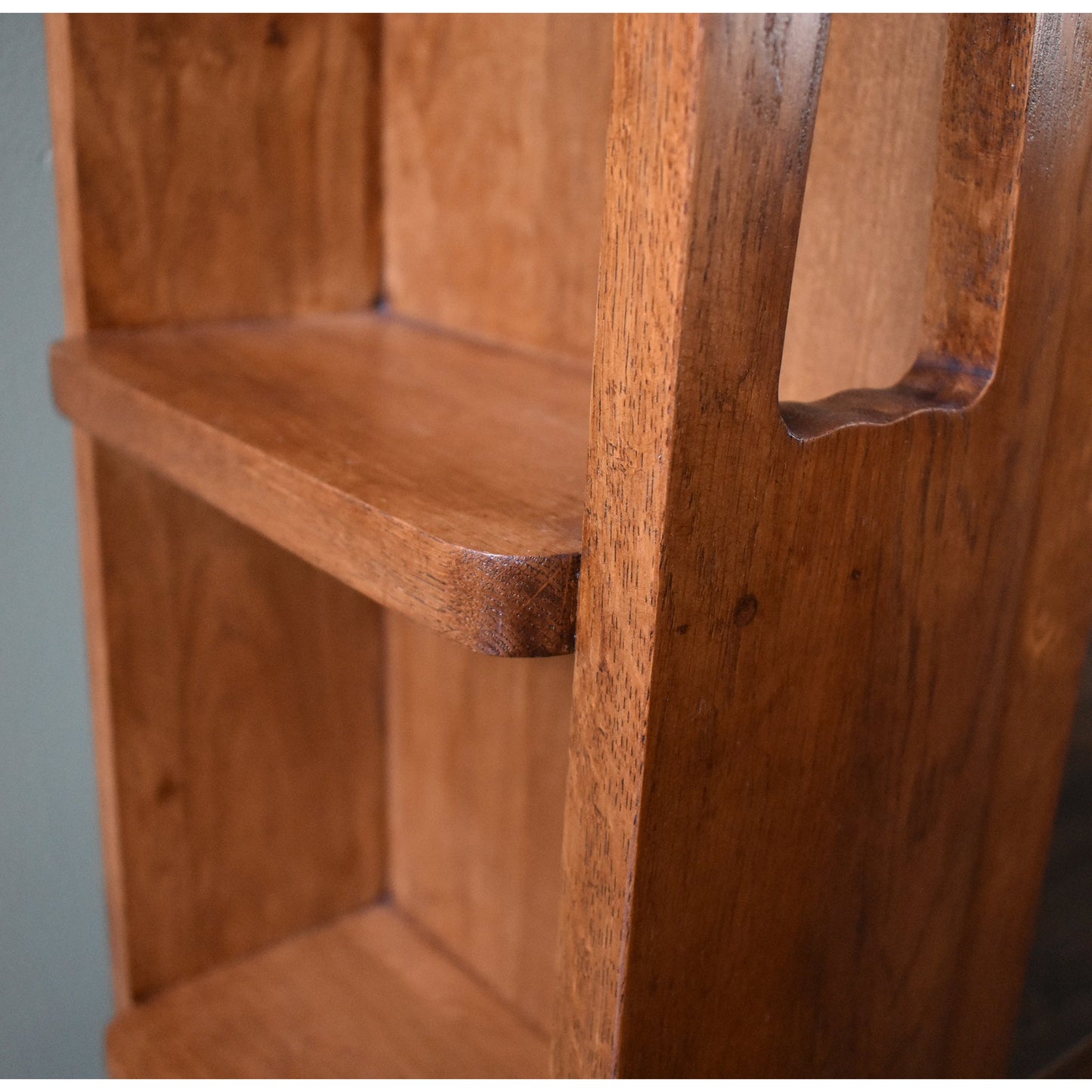 Mission Double Door Bookcase with Side Shelves - Michael's Cherry