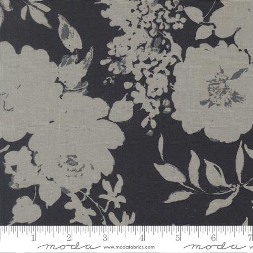 Dark Blue Arabesque Whisper Midnight Cotton 44"/45" Fabric Per Yard