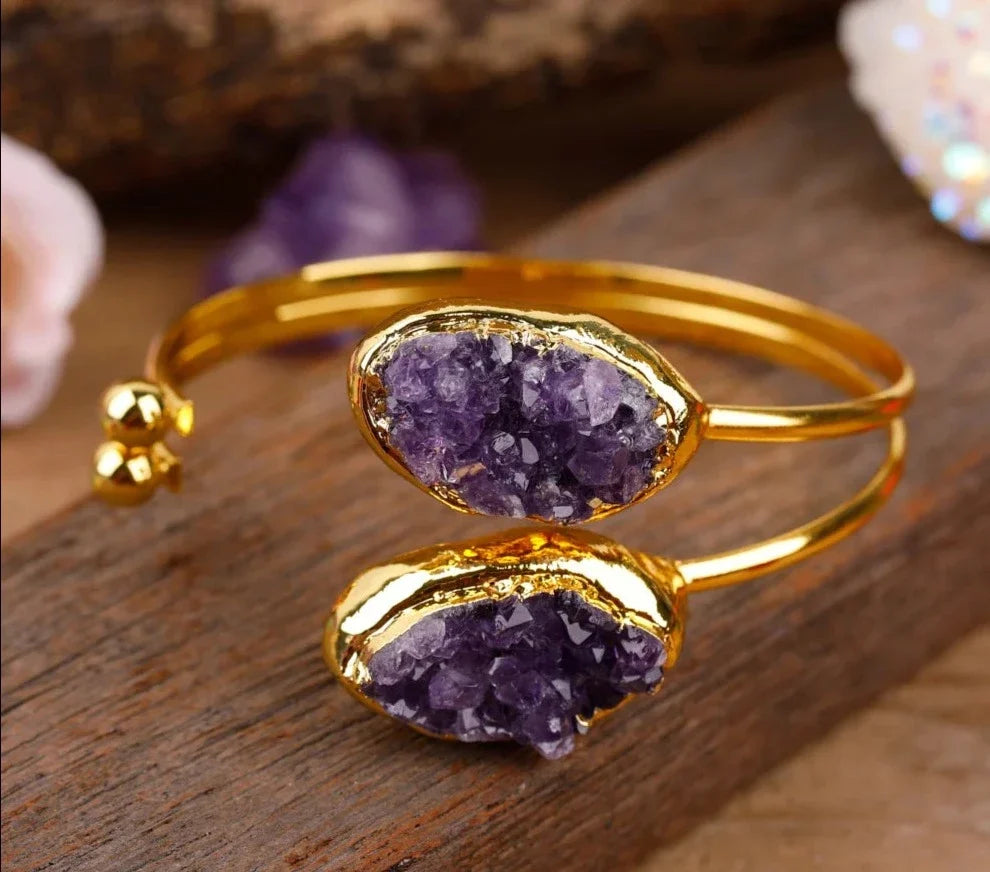 Amethyst Cuff Bracelets