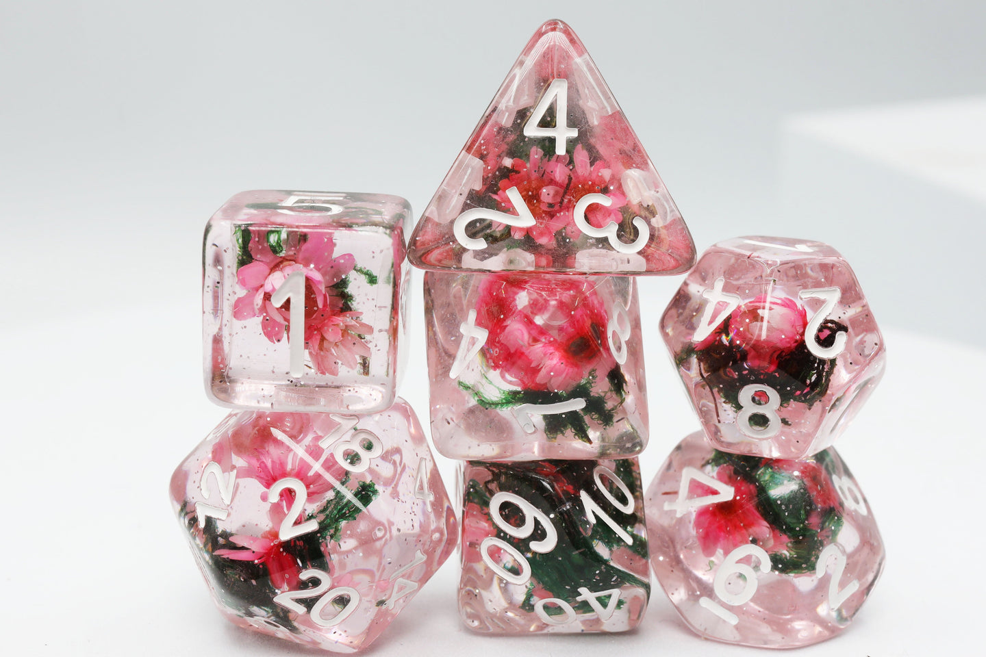 Carnation Love RPG Dice Set