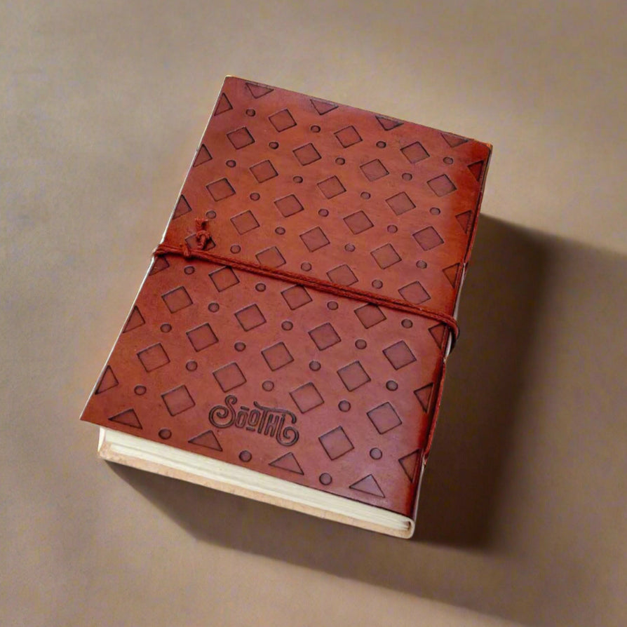 Hardships And Extraordinary Journey C.S. Lewis Quote Leather Journal - 7x5