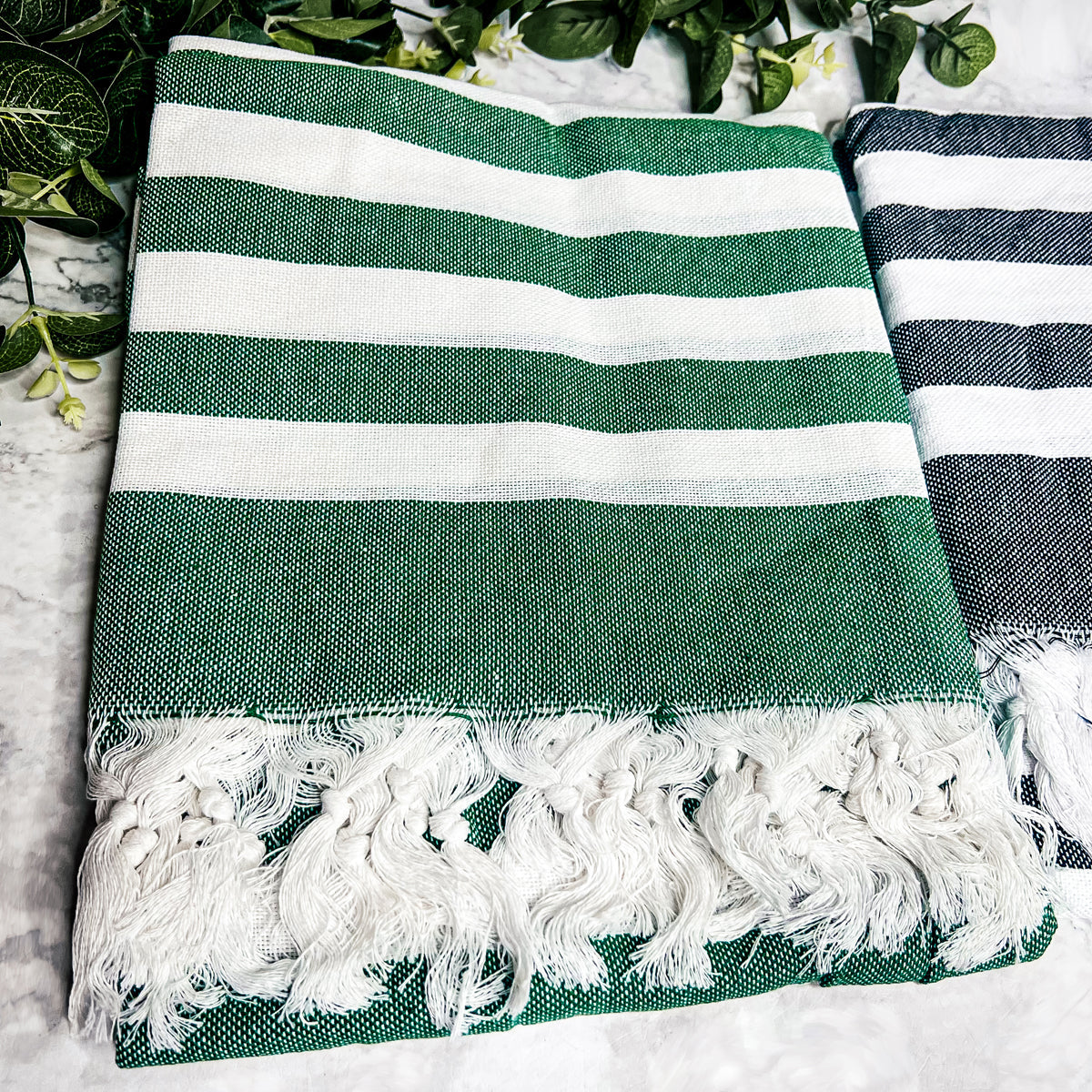 Turkish Cotton Towel 180 GSM Lightweight Peshtemal Beach Towel Striped