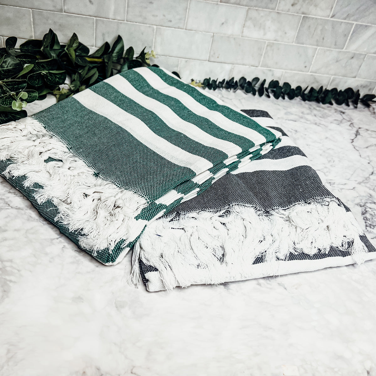 Turkish Cotton Towel 180 GSM Lightweight Peshtemal Beach Towel Striped