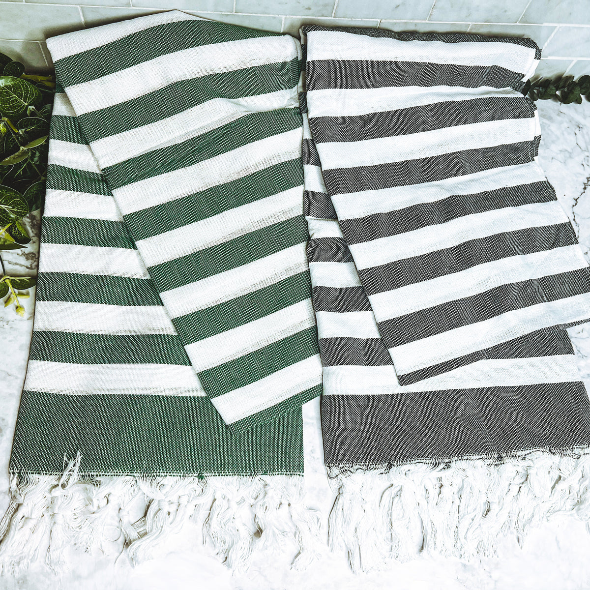 Turkish Cotton Towel 180 GSM Lightweight Peshtemal Beach Towel Striped