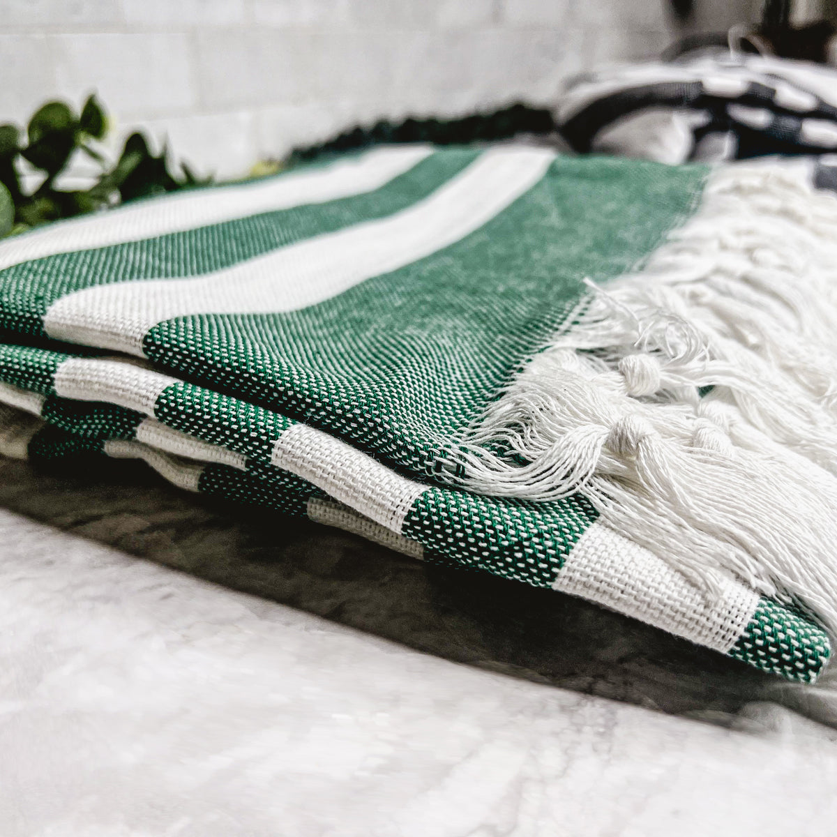 Turkish Cotton Towel 180 GSM Lightweight Peshtemal Beach Towel Striped