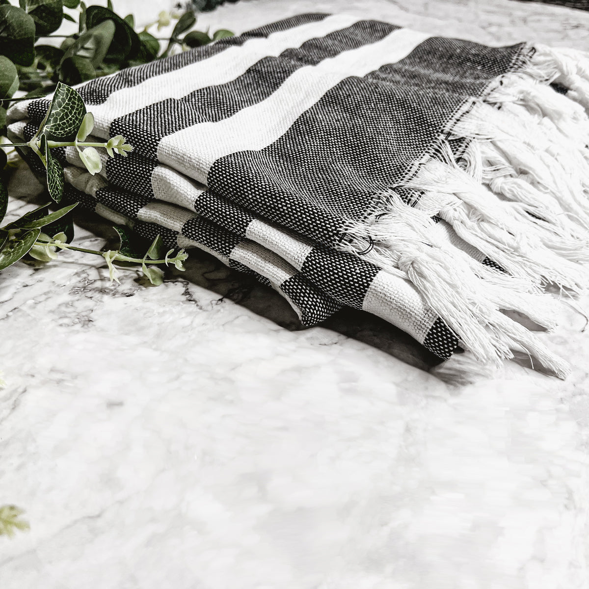 Turkish Cotton Towel 180 GSM Lightweight Peshtemal Beach Towel Striped