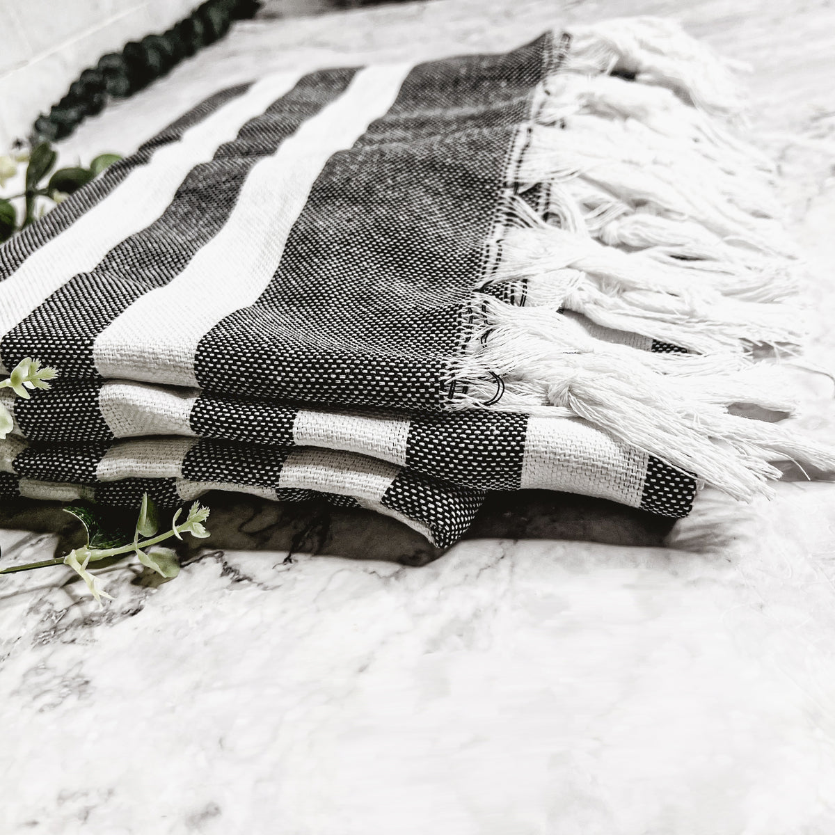 Turkish Cotton Towel 180 GSM Lightweight Peshtemal Beach Towel Striped