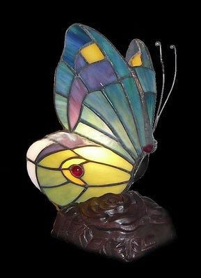 Tiffany style Butterfly Stained glass Lamp
