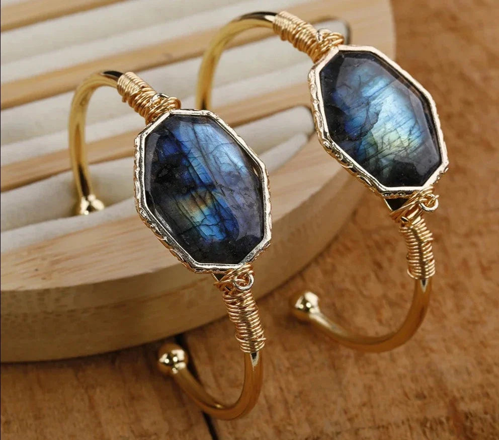 Labradorite Bangle Bracelet