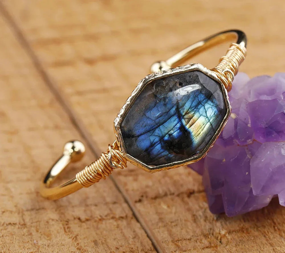 Labradorite Bangle Bracelet