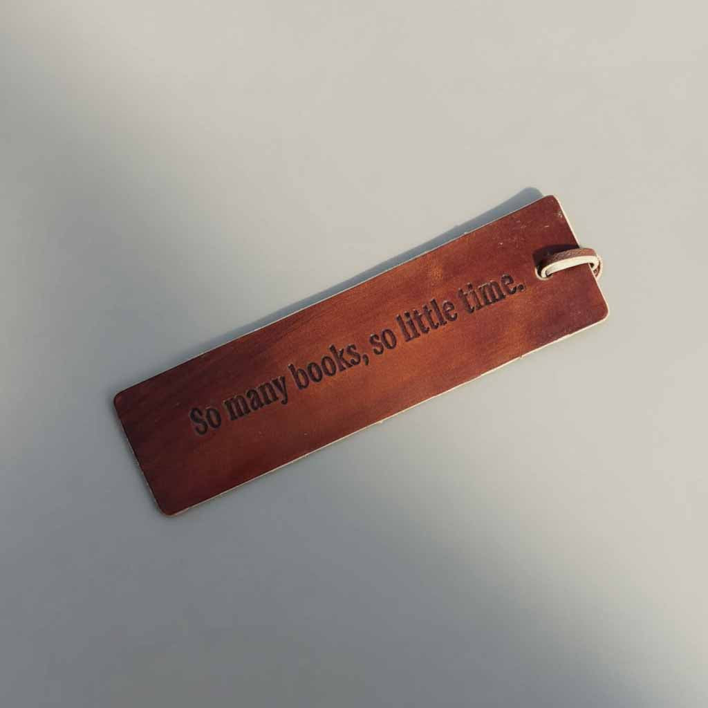 Quote Leather Bookmarks