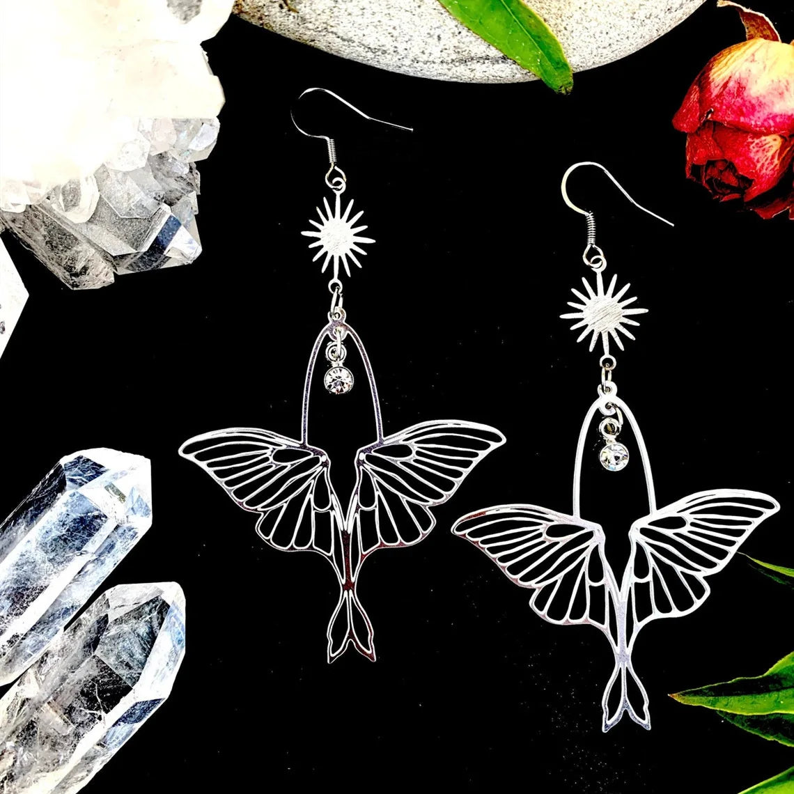 Assorted Moth & Butterfly Dangle Earrings